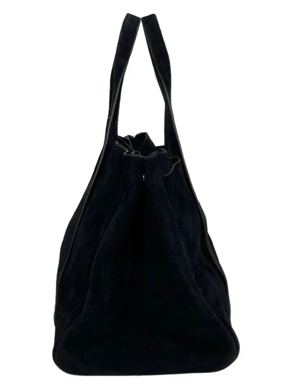 Theory Dark Navy Suede Tote Bag